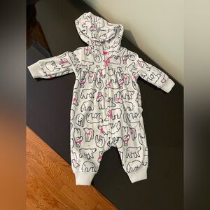 Winter plush jumpsuit